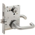 Schlage Closet Mortise Lock with Deadbolt, 03A Design, Satin Chrome L9465P 03A 626